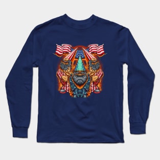 American Gnomes - 4th Of July Flag Long Sleeve T-Shirt